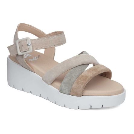 Callaghan 32000 Bera Sleehak Sandalen Dames Beige | NLGEWHT