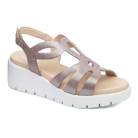 Callaghan 32005 Bera Sandalen Plateauzool Dames Bruin | NLBERPF