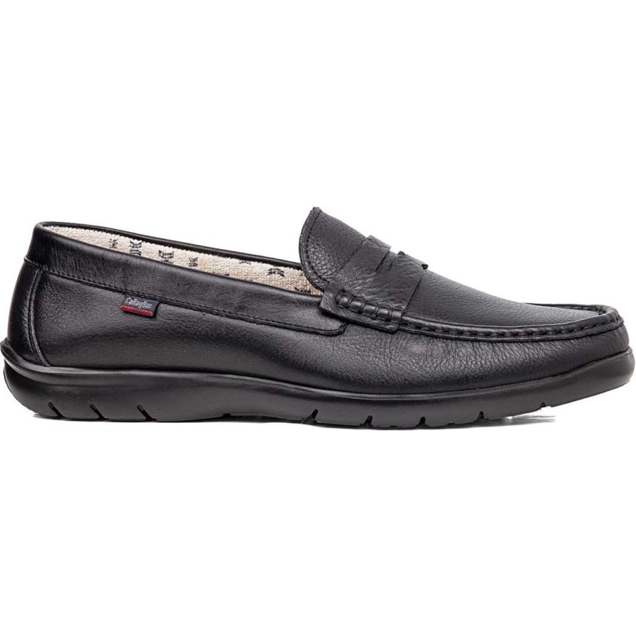 Callaghan 18003 Tenger Loafers Heren Zwart | NLPOJCB