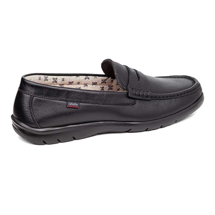 Callaghan 18003 Tenger Loafers Heren Zwart | NLPOJCB