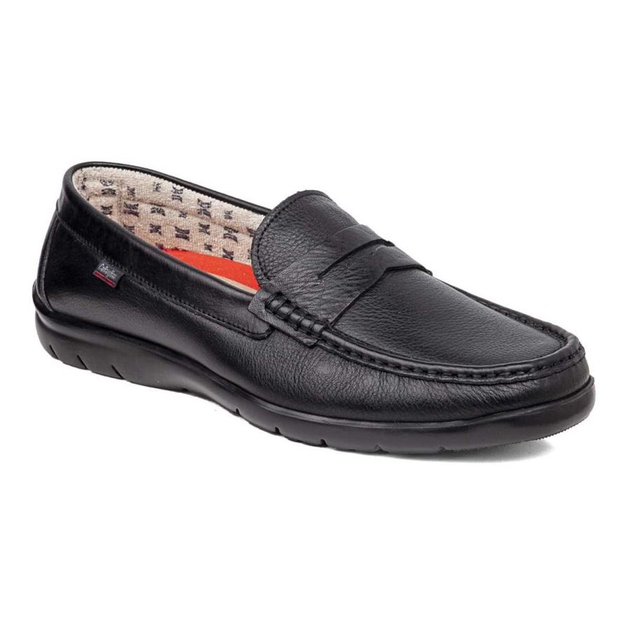 Callaghan 18003 Tenger Loafers Heren Zwart | NLPOJCB