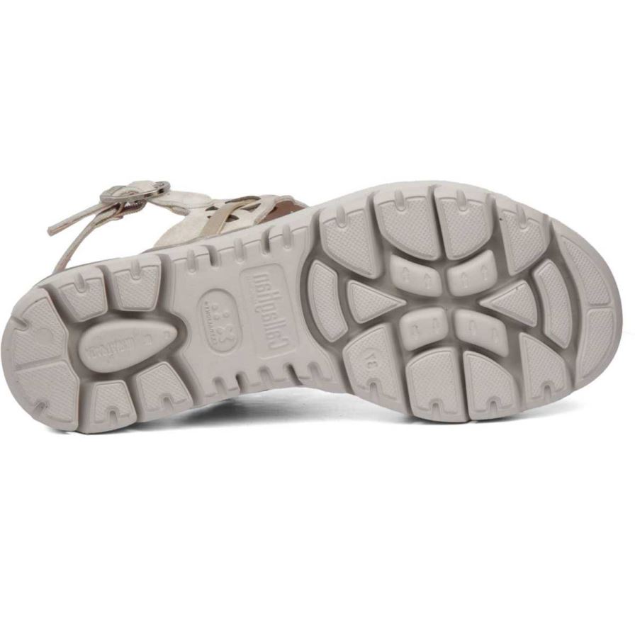 Callaghan 26517 Uwanja Sleehak Sandalen Dames Beige | NLBISLO