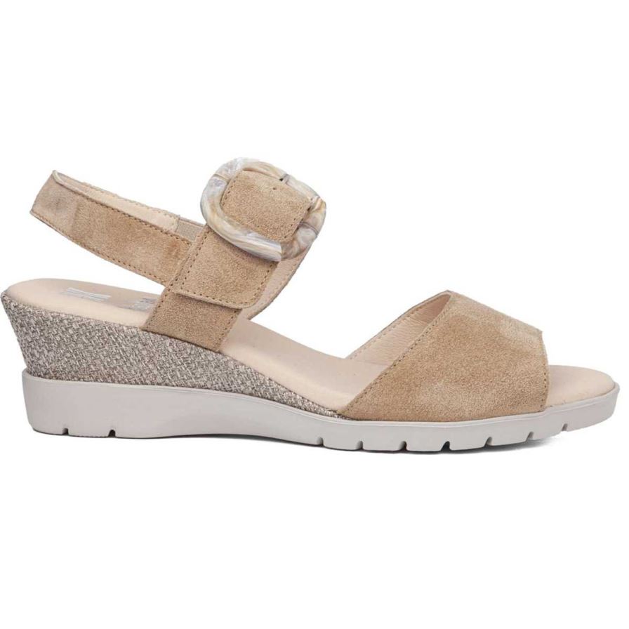 Callaghan 29116 Esperanza Sleehak Sandalen Dames Beige | NLZAHFL