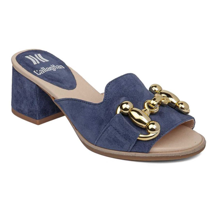 Callaghan 29208 Kibow Hakken Sandalen Dames Donkerblauw | NLYXMPW