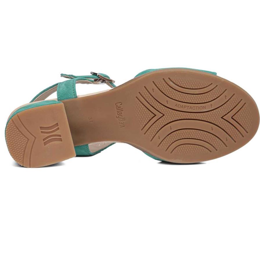 Callaghan 29210 Kibow Hakken Sandalen Dames Groen | NLSXUJB