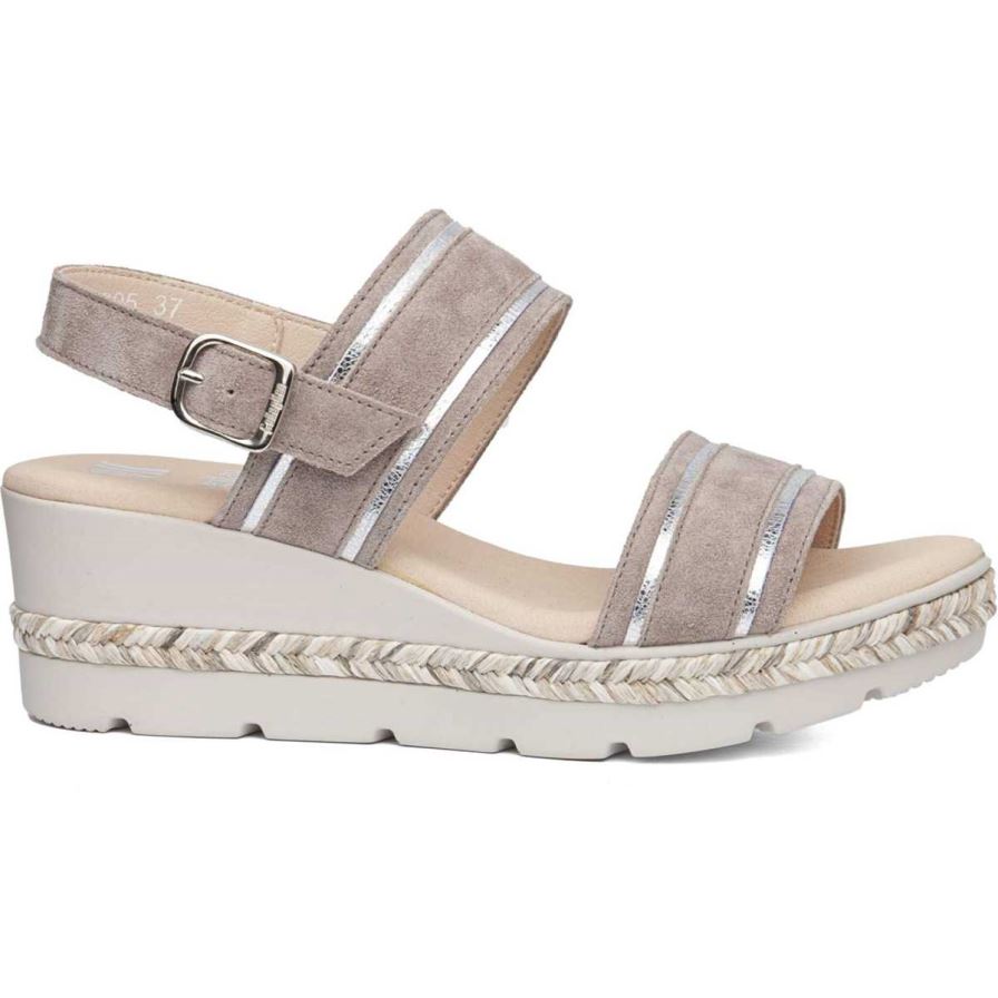 Callaghan 29805 Mara Sleehak Sandalen Dames Beige | NLXFTEI