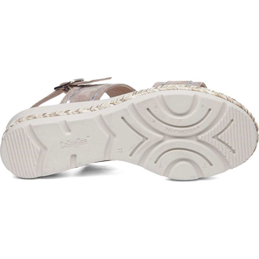 Callaghan 29805 Mara Sleehak Sandalen Dames Beige | NLXFTEI