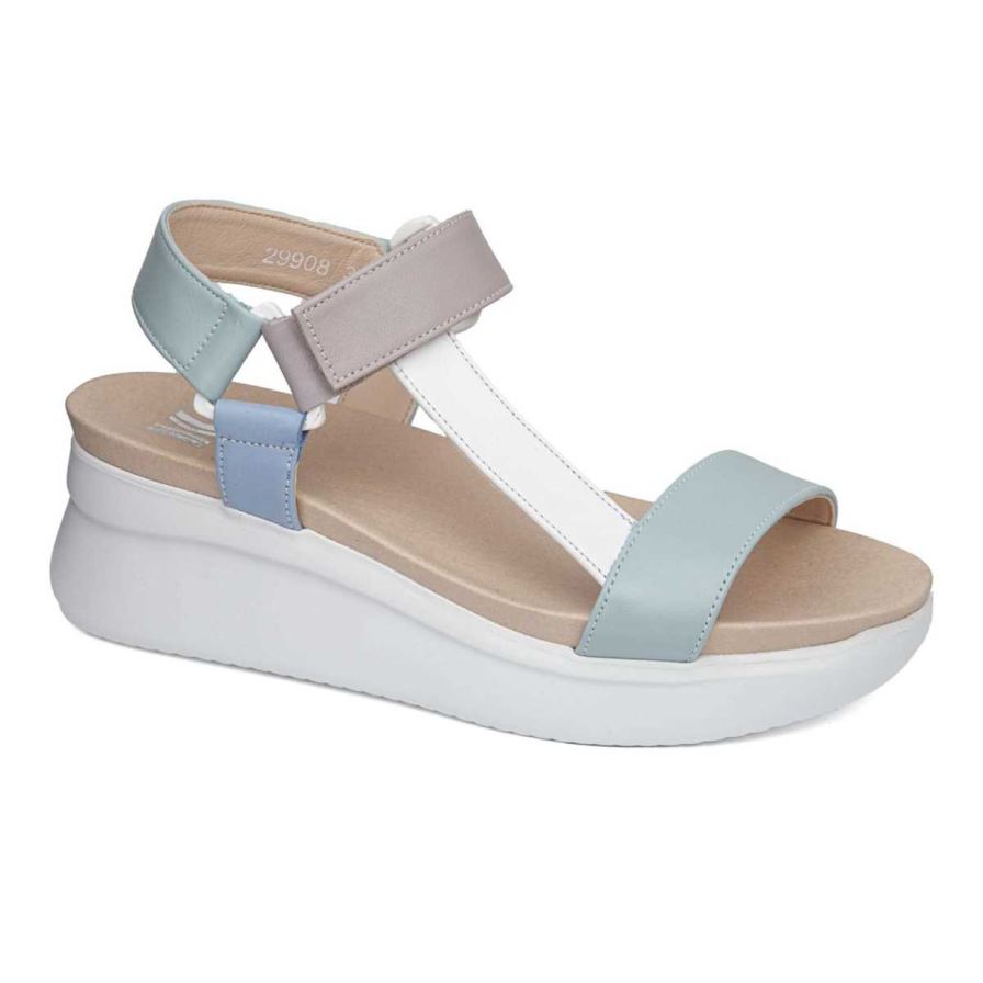 Callaghan 29908 Llana Sleehak Sandalen Dames Gekleurd | NLWENPK