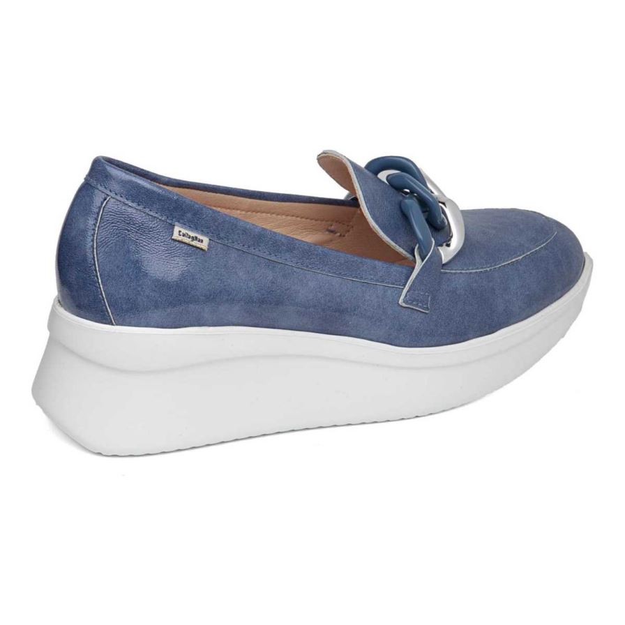 Callaghan 30019 Hanna Platform Schoenen Dames Donkerblauw | NLAXFDV