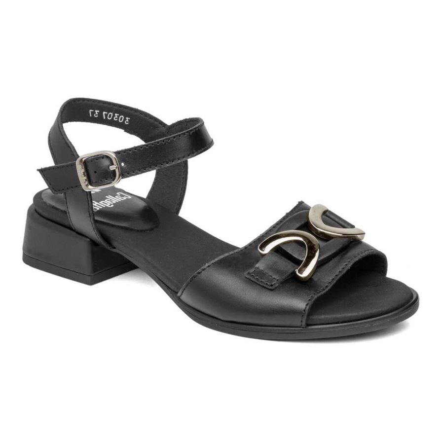 Callaghan 30307 Luna Hakken Sandalen Dames Zwart | NLEPBXL