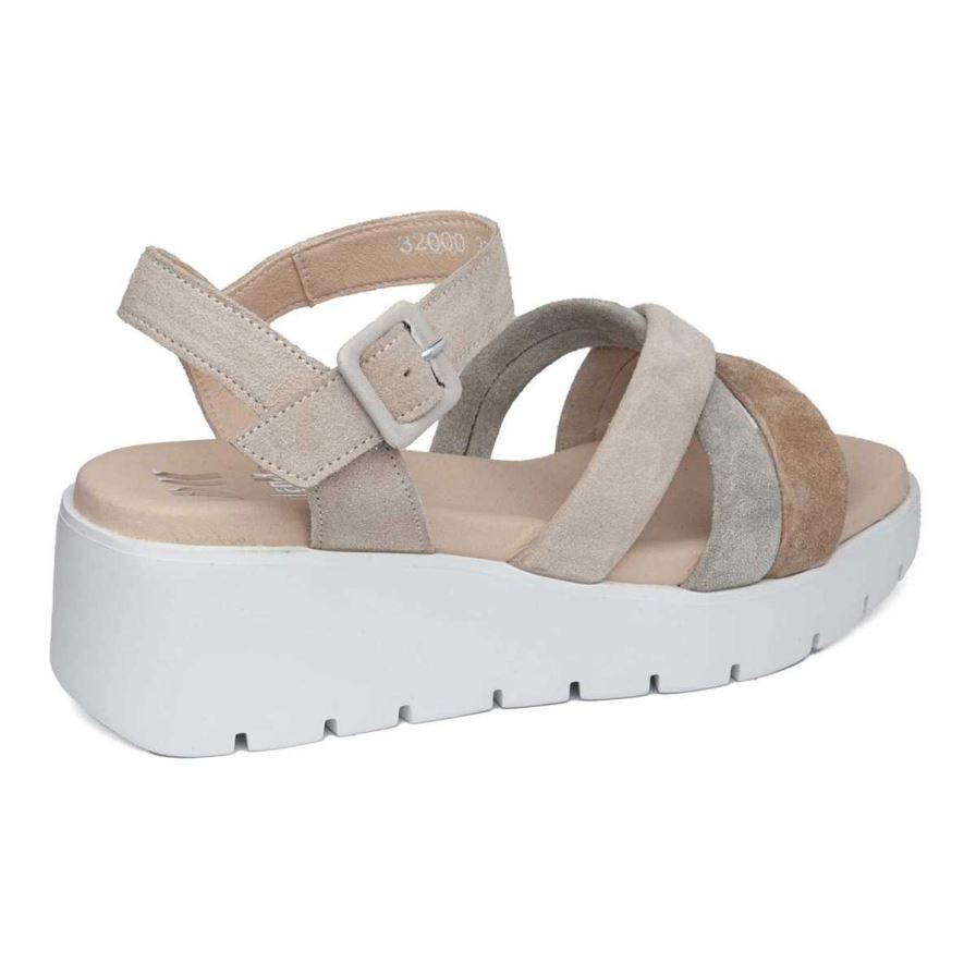 Callaghan 32000 Bera Sleehak Sandalen Dames Beige | NLGEWHT