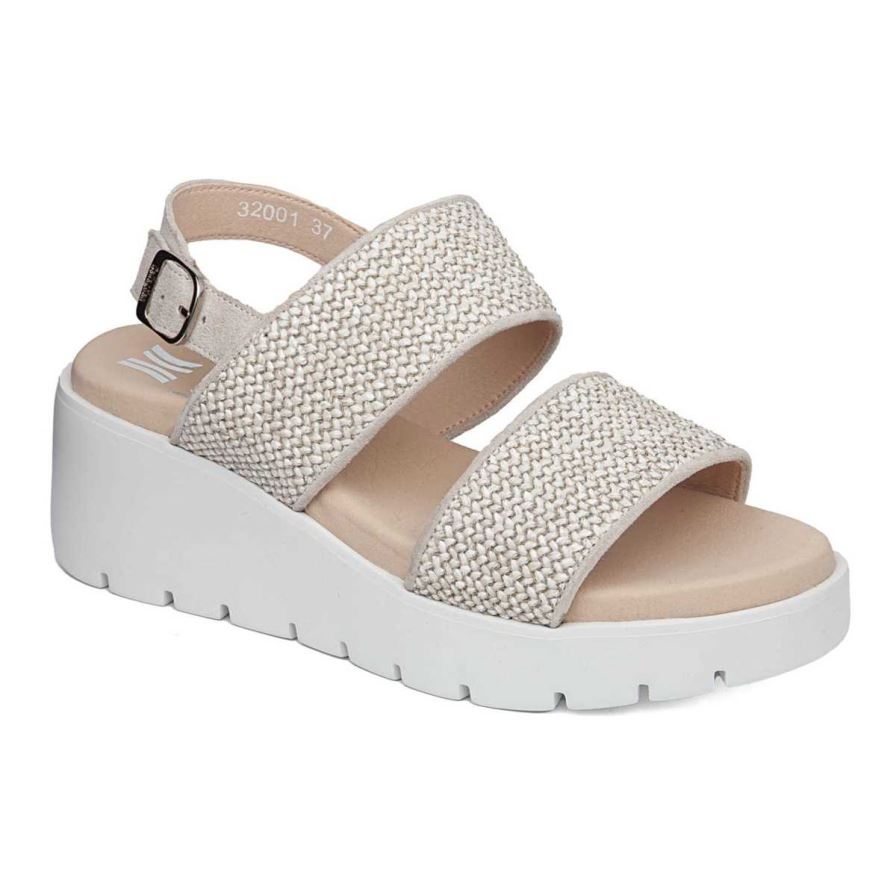 Callaghan 32001 Bera Sleehak Sandalen Dames Beige | NLZMRCP