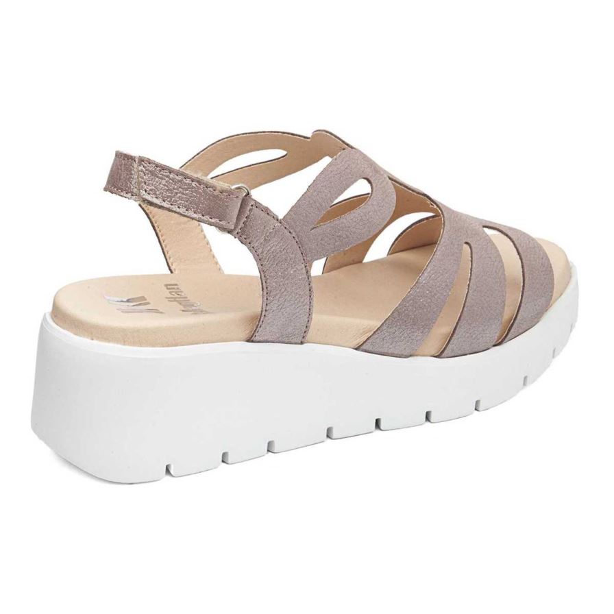 Callaghan 32005 Bera Sandalen Plateauzool Dames Bruin | NLBERPF