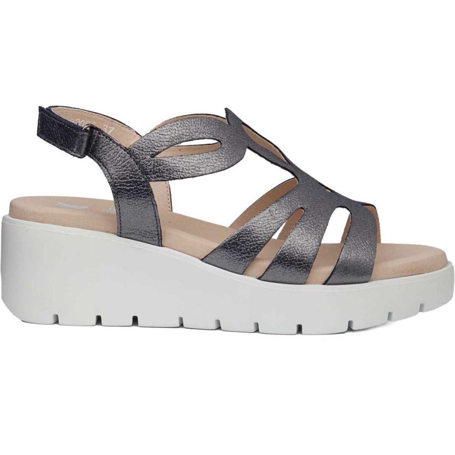 Callaghan 32005 Bera Sandalen Plateauzool Dames Zwart | NLODMTH