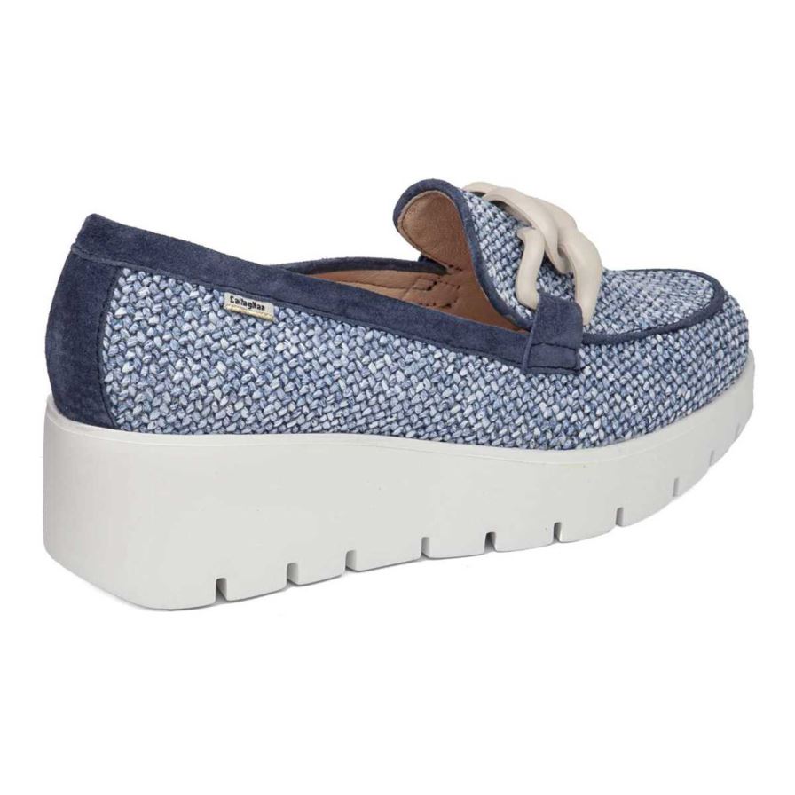 Callaghan 32100 Amal Platform Schoenen Dames Donkerblauw | NLJZKYB