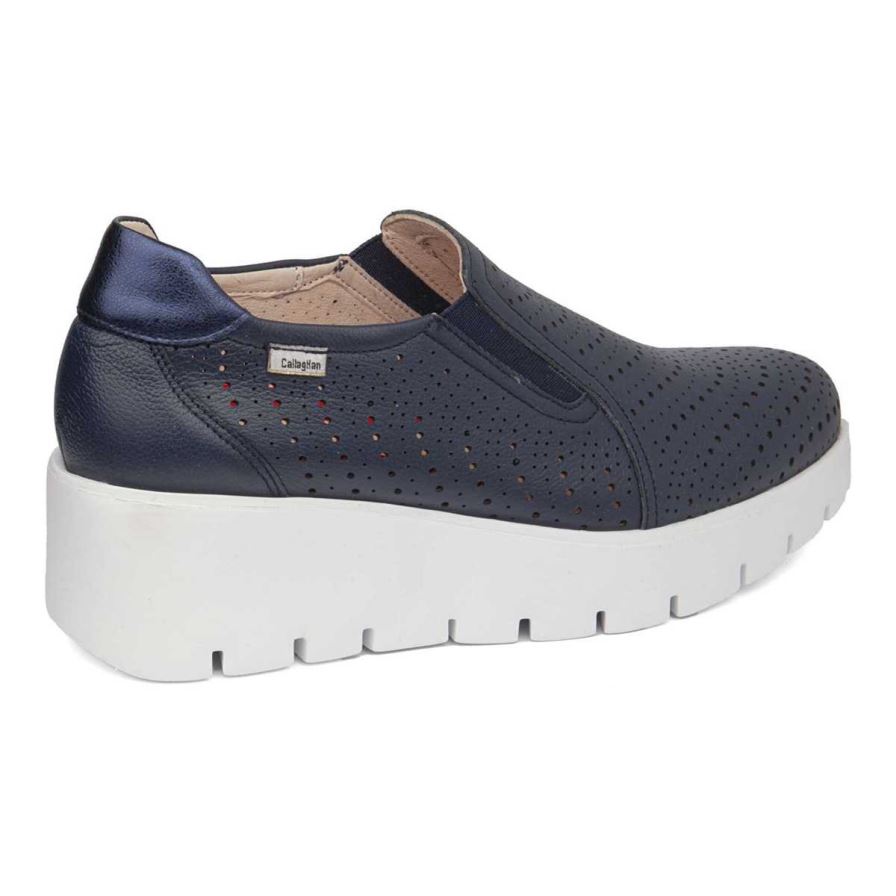 Callaghan 32103 Amal Platform Schoenen Dames Donkerblauw | NLEGLXP