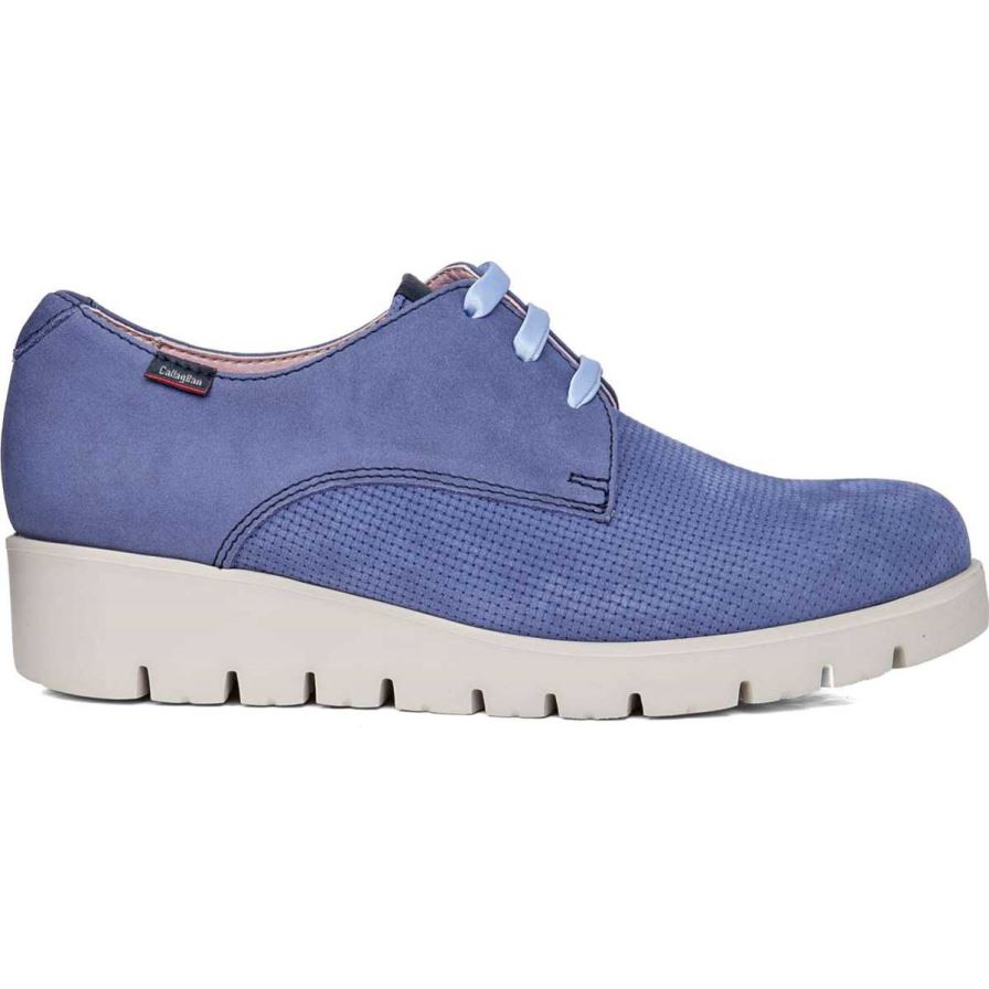 Callaghan 89824 Haman Platform Schoenen Dames Blauw | NLFKOGZ