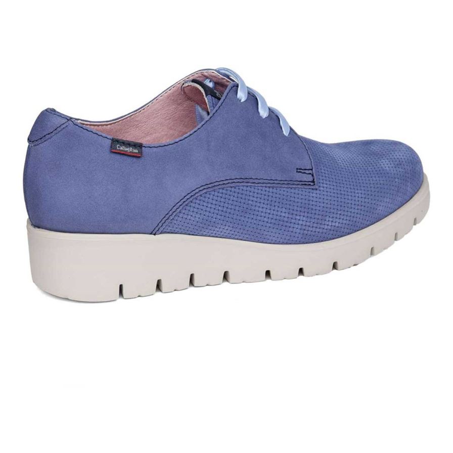 Callaghan 89824 Haman Platform Schoenen Dames Blauw | NLFKOGZ