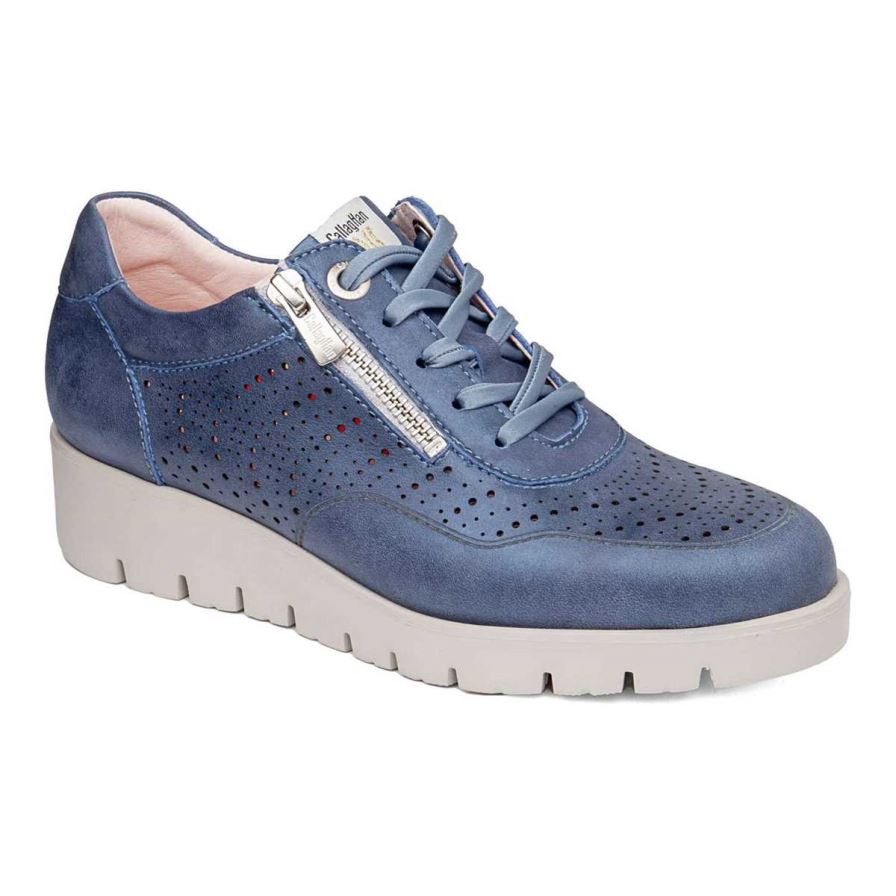 Callaghan 89894 Haman Platform Schoenen Dames Donkerblauw | NLCUVHI